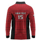Afro Basketball Custom Egypt Long Sleeve Polo Shirt Come On Pharaohs - African Pride