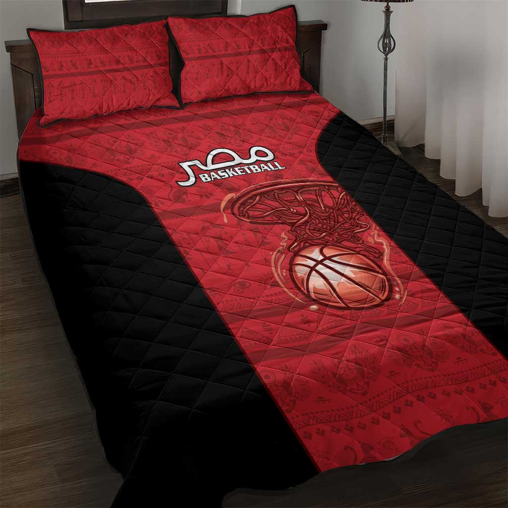 Afro Basketball Egypt Quilt Bed Set Come On Pharaohs - African Pride