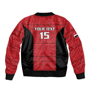 Afro Basketball Custom Egypt Sleeve Zip Bomber Jacket Come On Pharaohs - African Pride