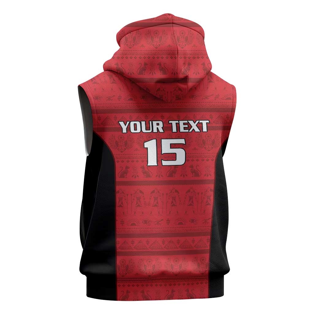 Afro Basketball Custom Egypt Sleeveless Hoodie Come On Pharaohs - African Pride
