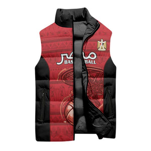 Egypt Basketball Custom Sleeveless Puffer Jacket Go Pharaohs