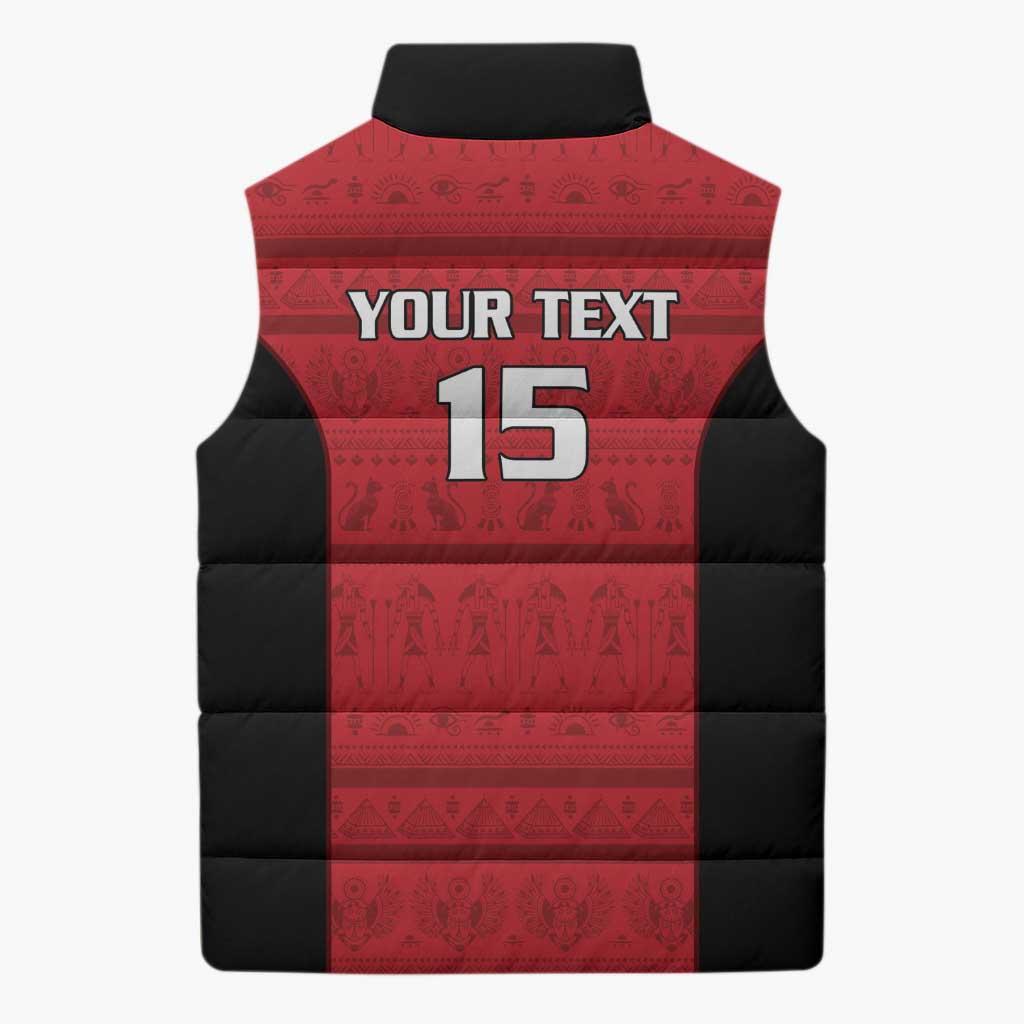 Egypt Basketball Custom Sleeveless Puffer Jacket Go Pharaohs