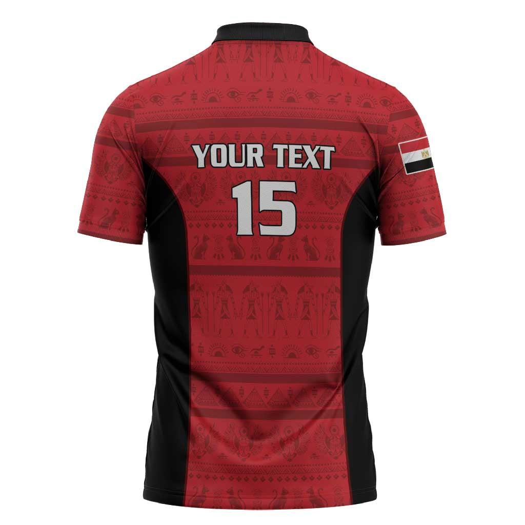 Egypt Basketball Custom Zipper Polo Shirt Go Pharaohs