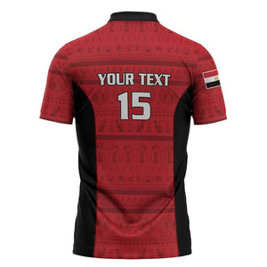 Egypt Basketball Custom Zipper Polo Shirt Go Pharaohs