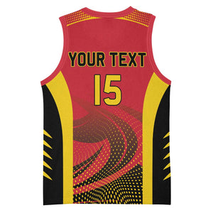 Afro Basketball Custom Angola Basketball Jersey Go Champions LT15