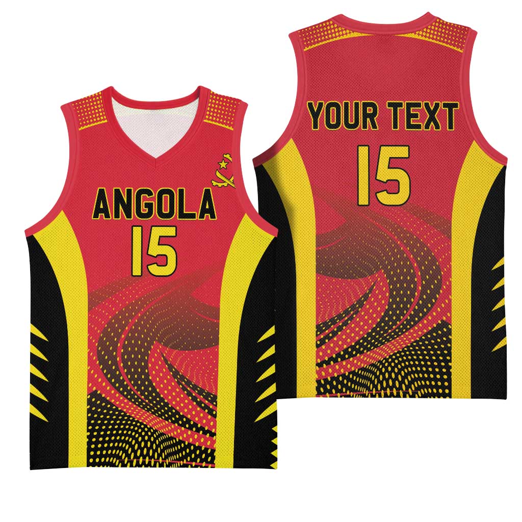 Afro Basketball Custom Angola Basketball Jersey Go Champions LT15