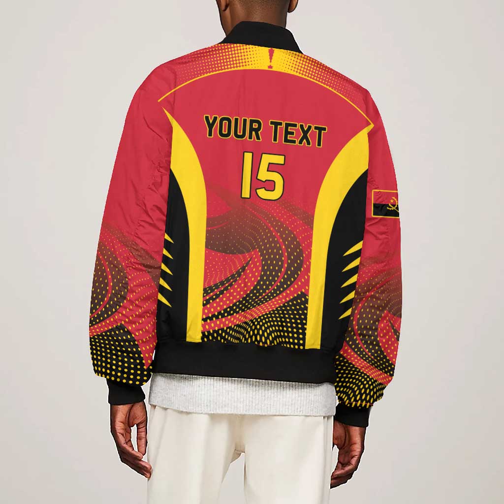 Afro Basketball Custom Angola Bomber Jacket Go Champions - African Pride