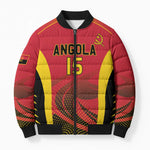 Angola Basketball Custom Bomber Puffer Jacket Go Champions