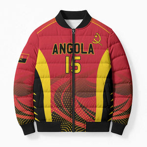 Angola Basketball Custom Bomber Puffer Jacket Go Champions
