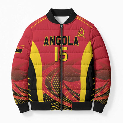 Angola Basketball Custom Bomber Puffer Jacket Go Champions
