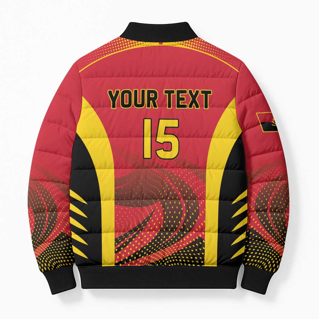 Angola Basketball Custom Bomber Puffer Jacket Go Champions