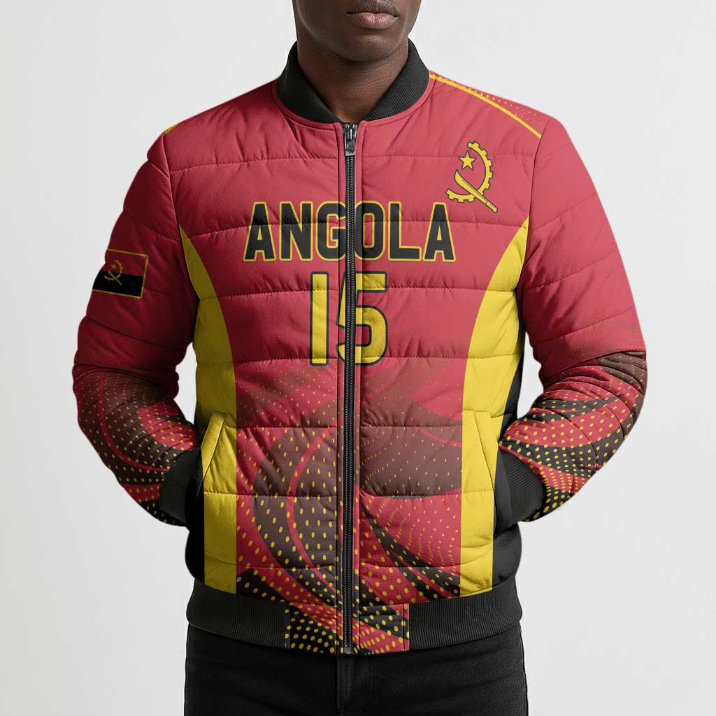 Angola Basketball Custom Bomber Puffer Jacket Go Champions