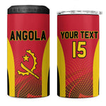 Afro Basketball Custom Angola 4 in 1 Can Cooler Tumbler Go Champions - African Pride