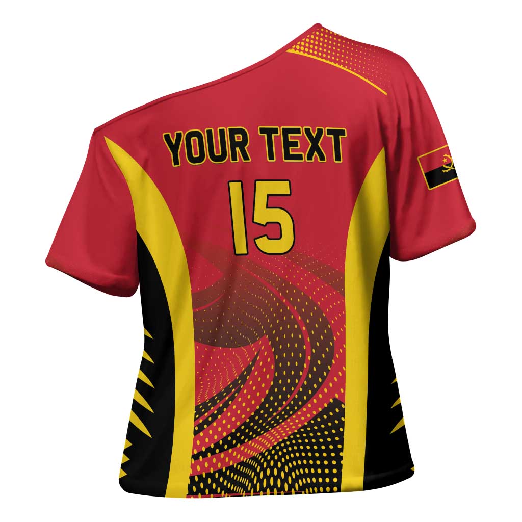 Angola Basketball Custom Cross Shoulder Shirt Go Champions