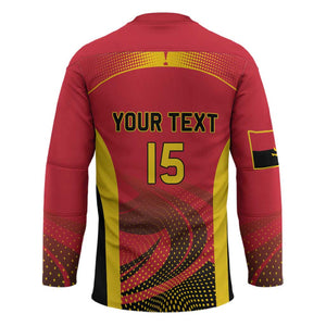 Angola Basketball Custom Hockey Jersey Go Champions