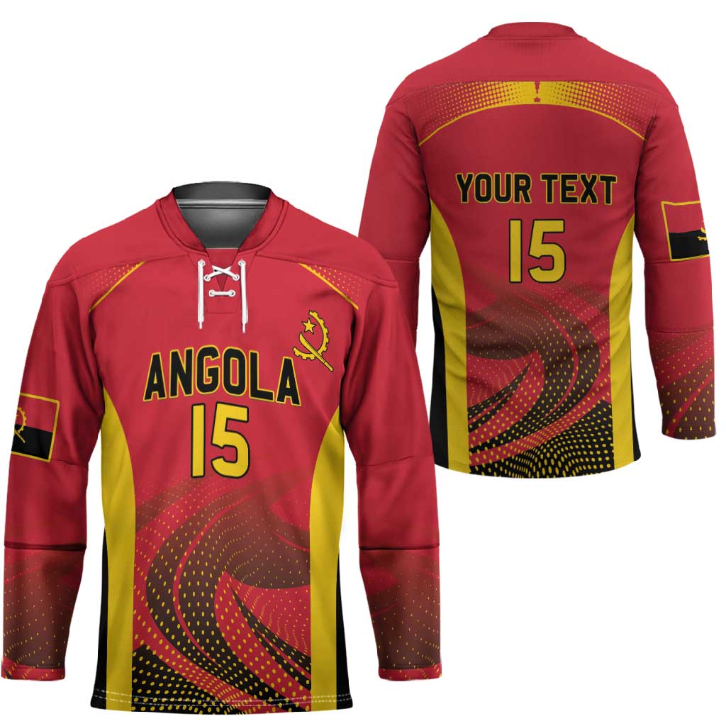 Angola Basketball Custom Hockey Jersey Go Champions
