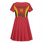 Afro Basketball Custom Angola Kid Short Sleeve Dress Go Champions - African Pride