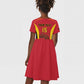 Afro Basketball Custom Angola Kid Short Sleeve Dress Go Champions - African Pride