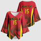 Angola Basketball Custom Kimono Sleeve Blouse Go Champions