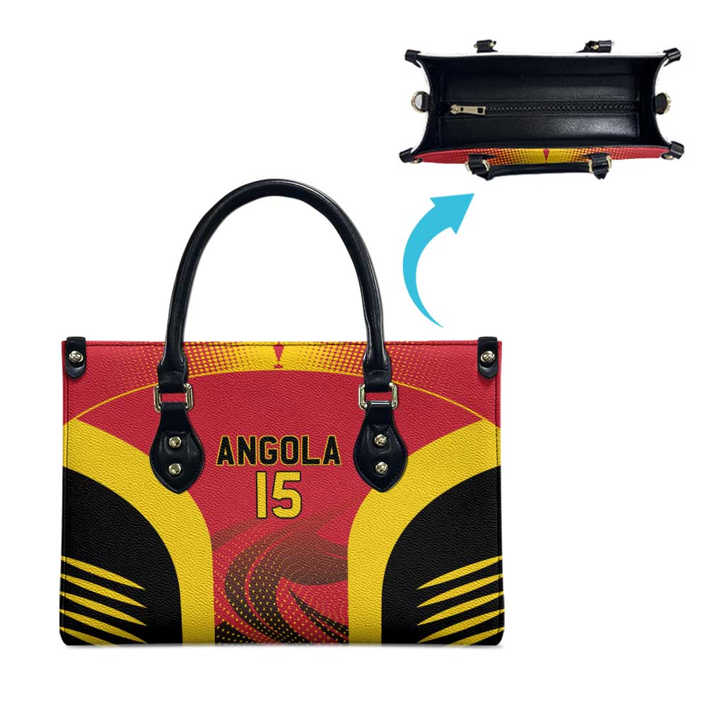 Angola Basketball Custom Leather Bag Go Champions