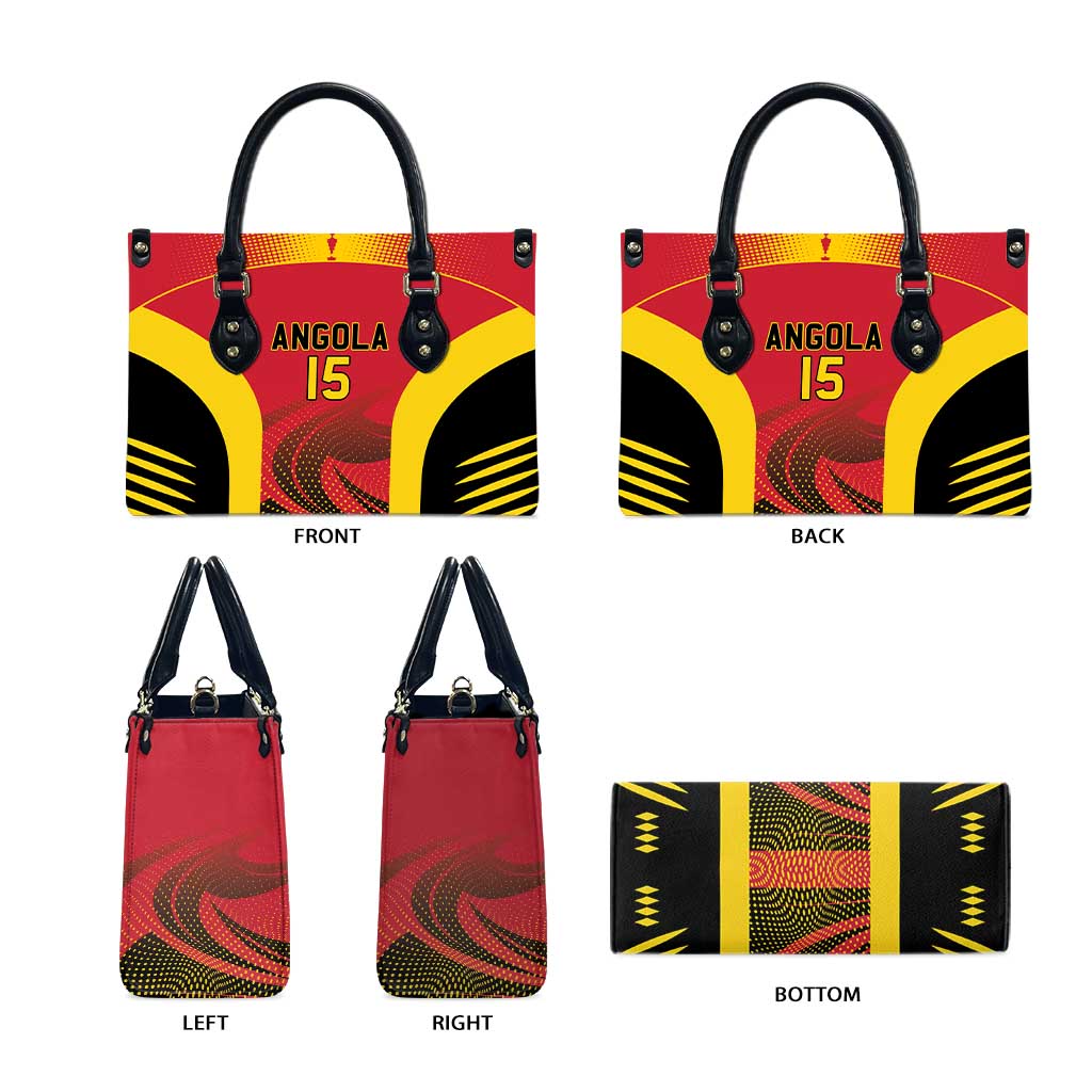 Angola Basketball Custom Leather Bag Go Champions