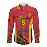 Afro Basketball Custom Angola Long Sleeve Button Shirt Go Champions - African Pride