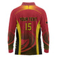 Afro Basketball Custom Angola Long Sleeve Polo Shirt Go Champions - African Pride