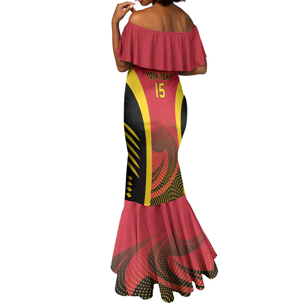 Afro Basketball Custom Angola Mermaid Dress Go Champions - African Pride