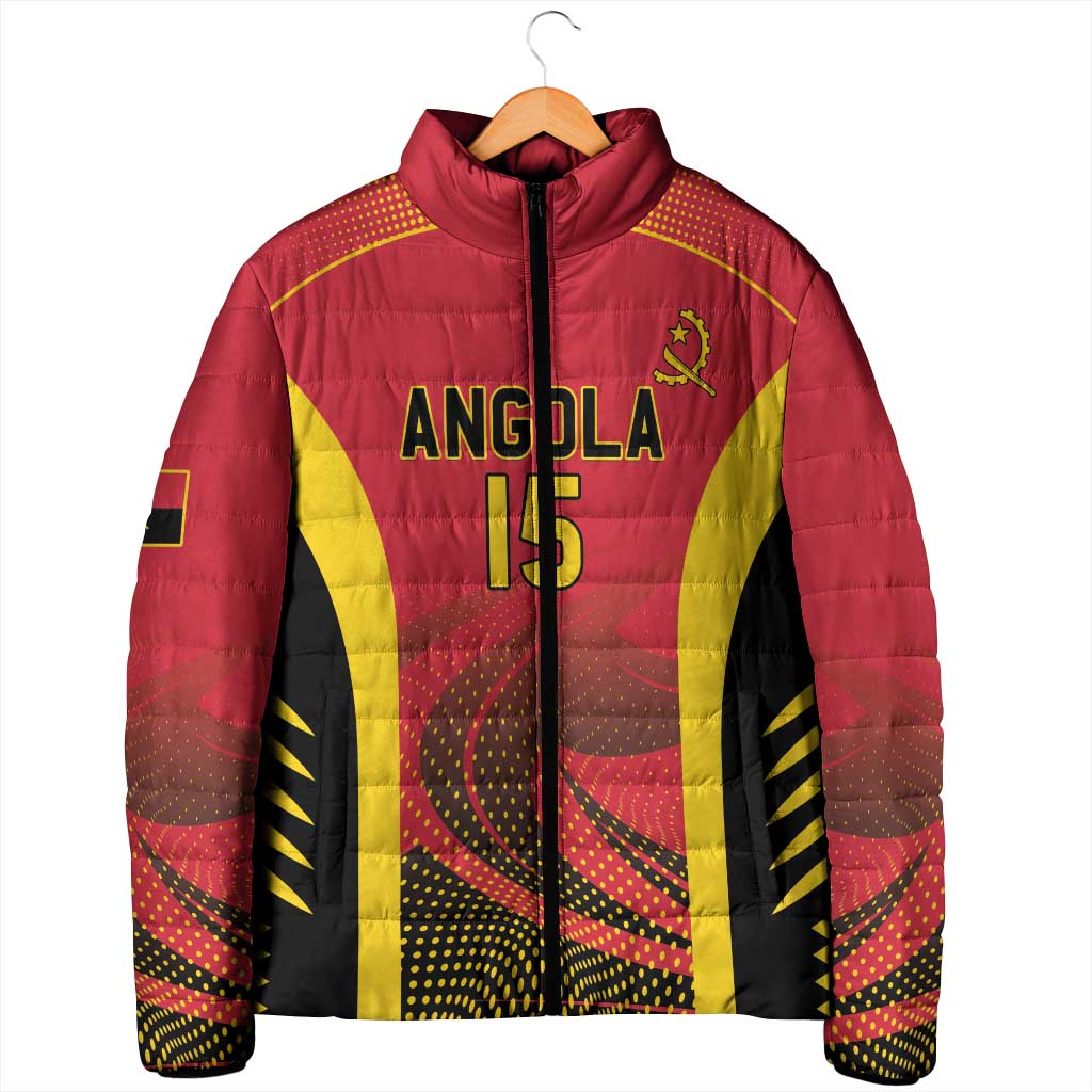Angola Basketball Custom Padded Jacket Go Champions
