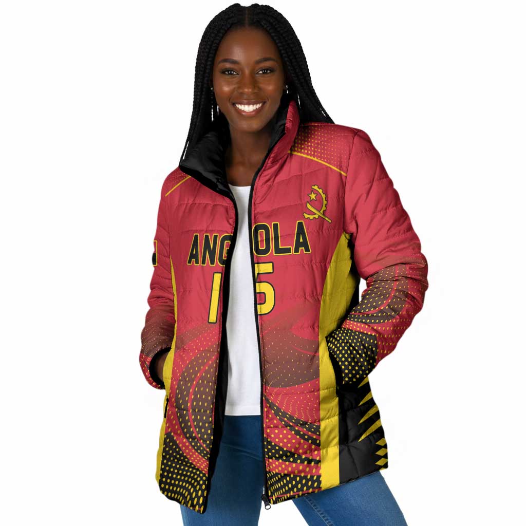 Angola Basketball Custom Padded Jacket Go Champions