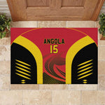 Afro Basketball Custom Angola Rubber Doormat Go Champions - African Pride