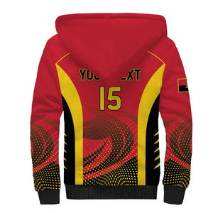 Afro Basketball Custom Angola Sherpa Hoodie Go Champions - African Pride