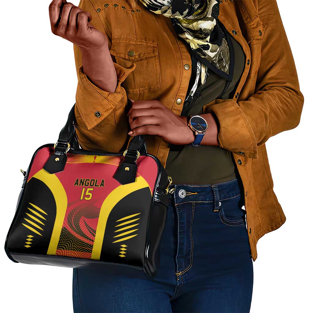 Afro Basketball Custom Angola Shoulder Handbag Go Champions - African Pride