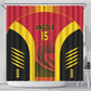 Afro Basketball Custom Angola Shower Curtain Go Champions - African Pride