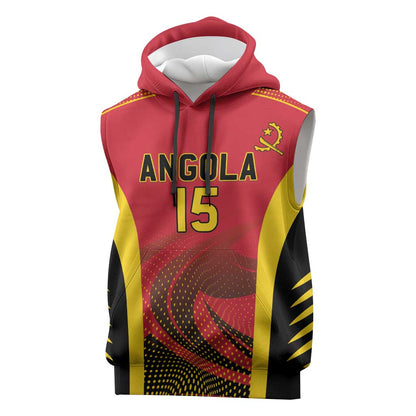 Afro Basketball Custom Angola Sleeveless Hoodie Go Champions - African Pride