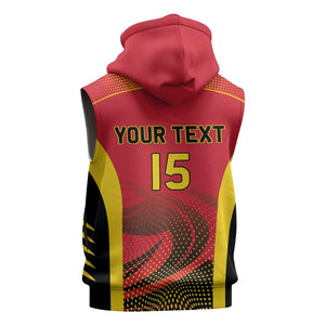 Afro Basketball Custom Angola Sleeveless Hoodie Go Champions - African Pride