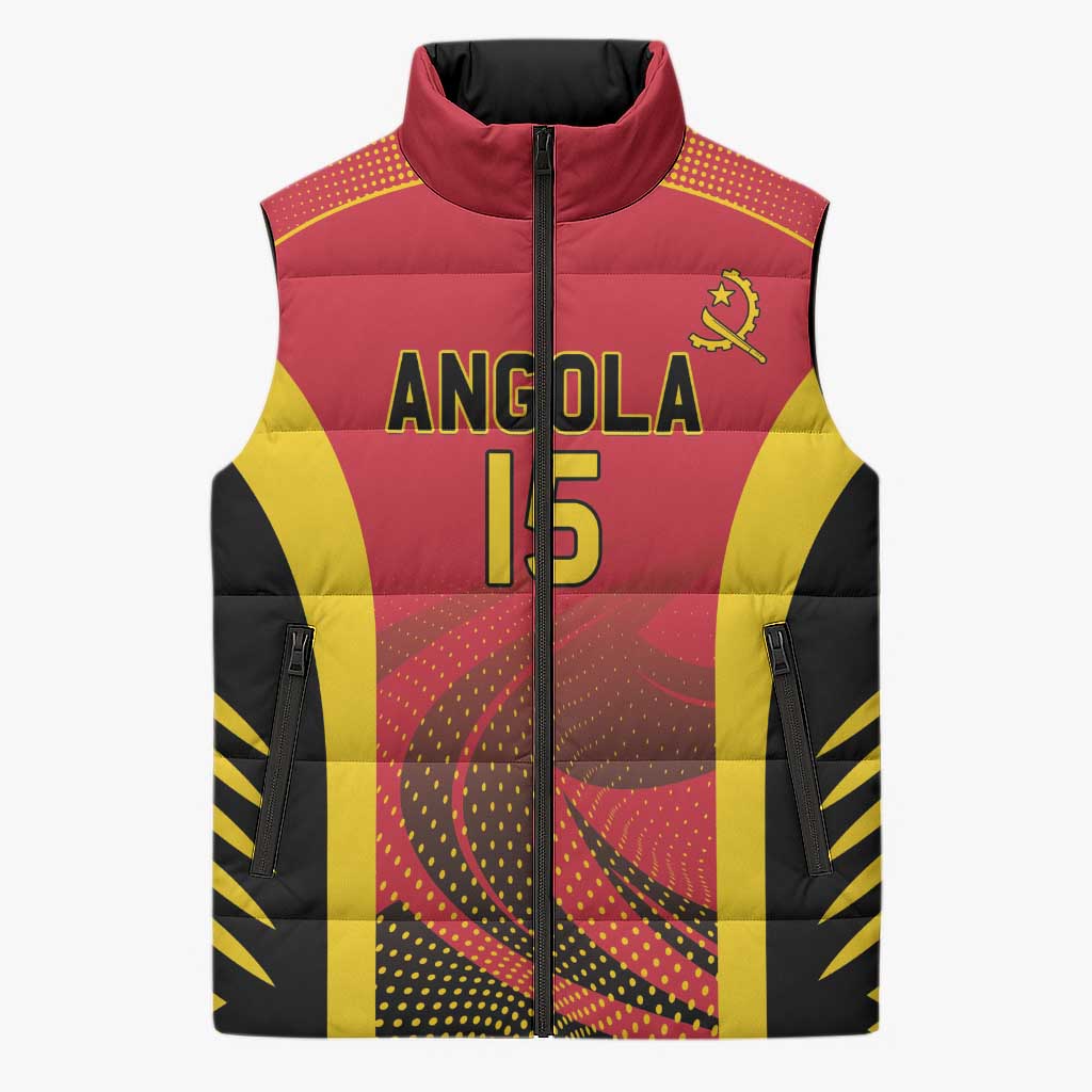 Angola Basketball Custom Sleeveless Puffer Jacket Go Champions