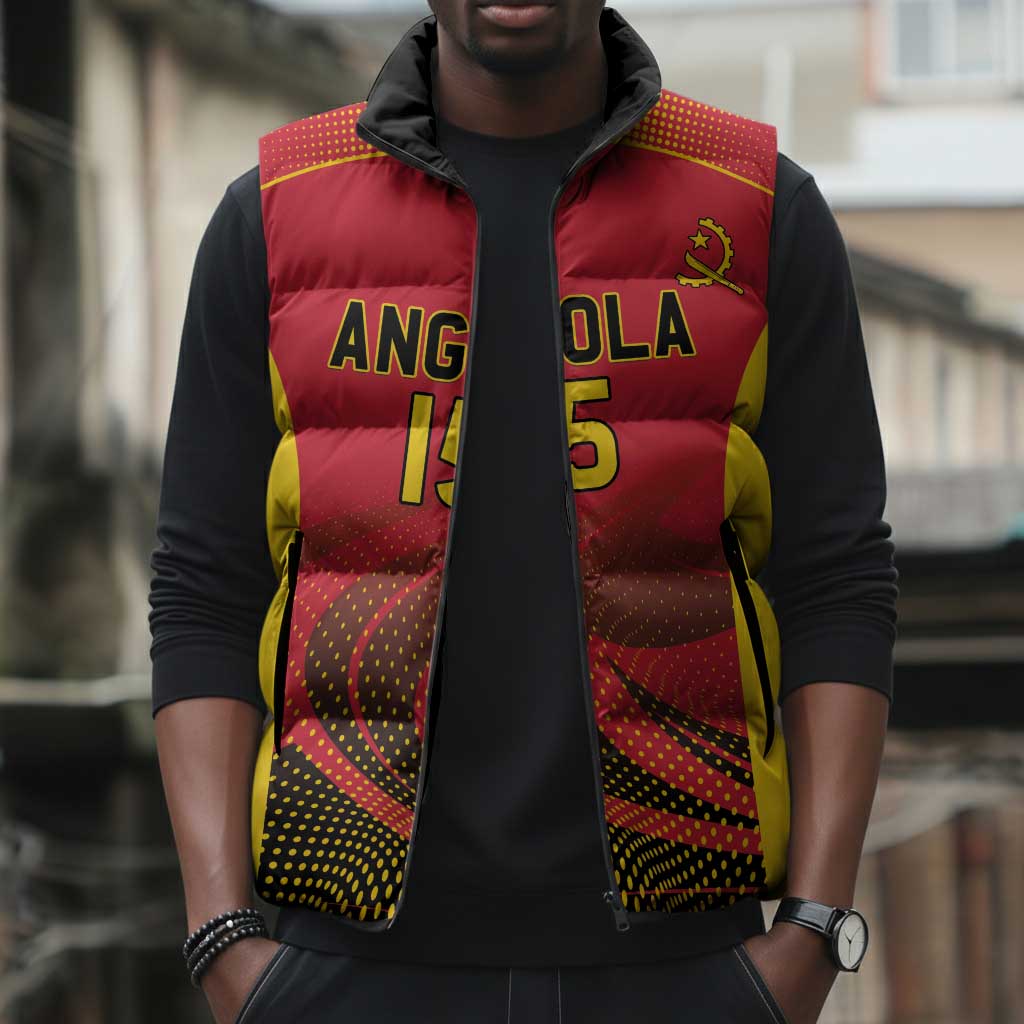 Angola Basketball Custom Sleeveless Puffer Jacket Go Champions