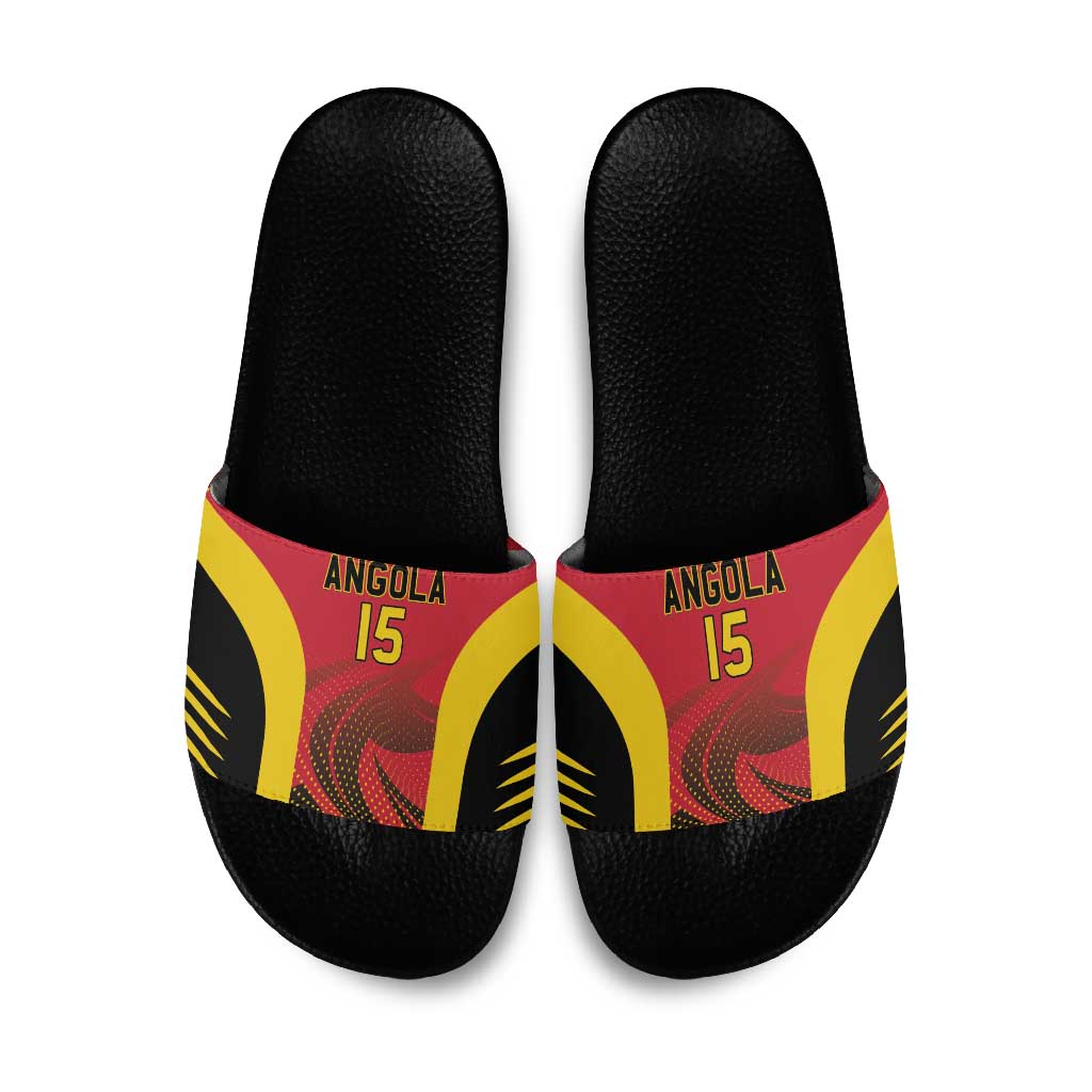 Angola Basketball Custom Slide Sandals Go Champions