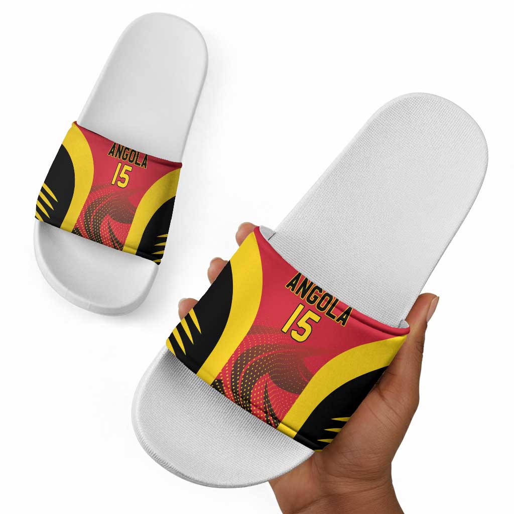 Angola Basketball Custom Slide Sandals Go Champions