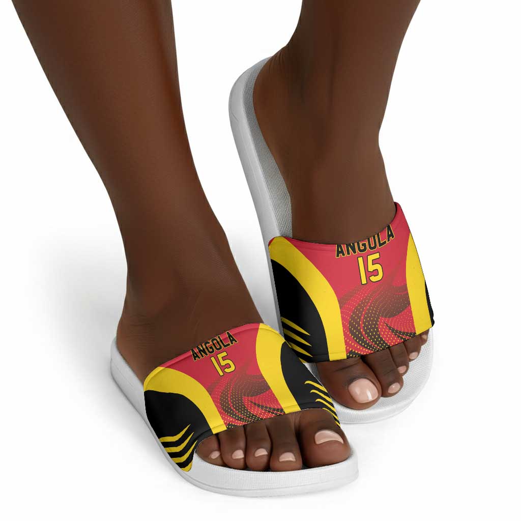Angola Basketball Custom Slide Sandals Go Champions