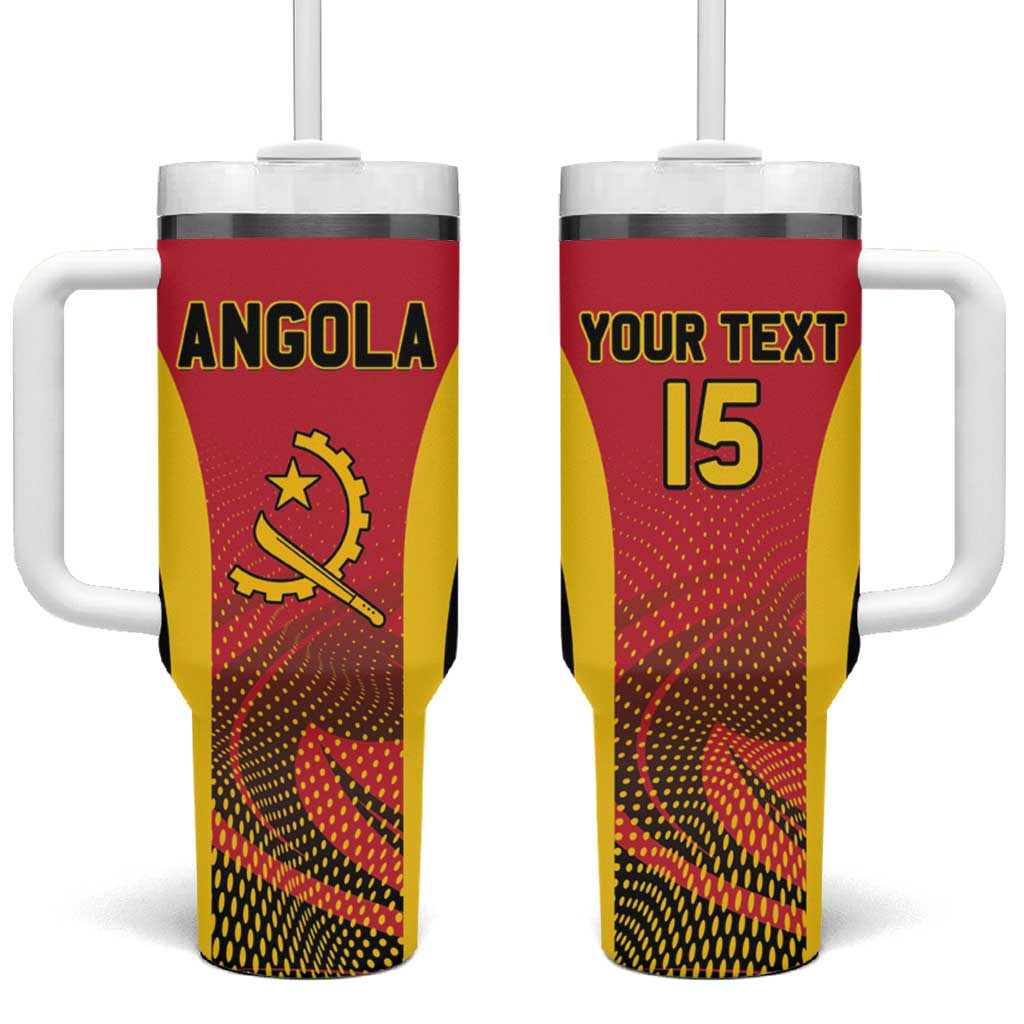 Afro Basketball Custom Angola Tumbler With Handle Go Champions - African Pride
