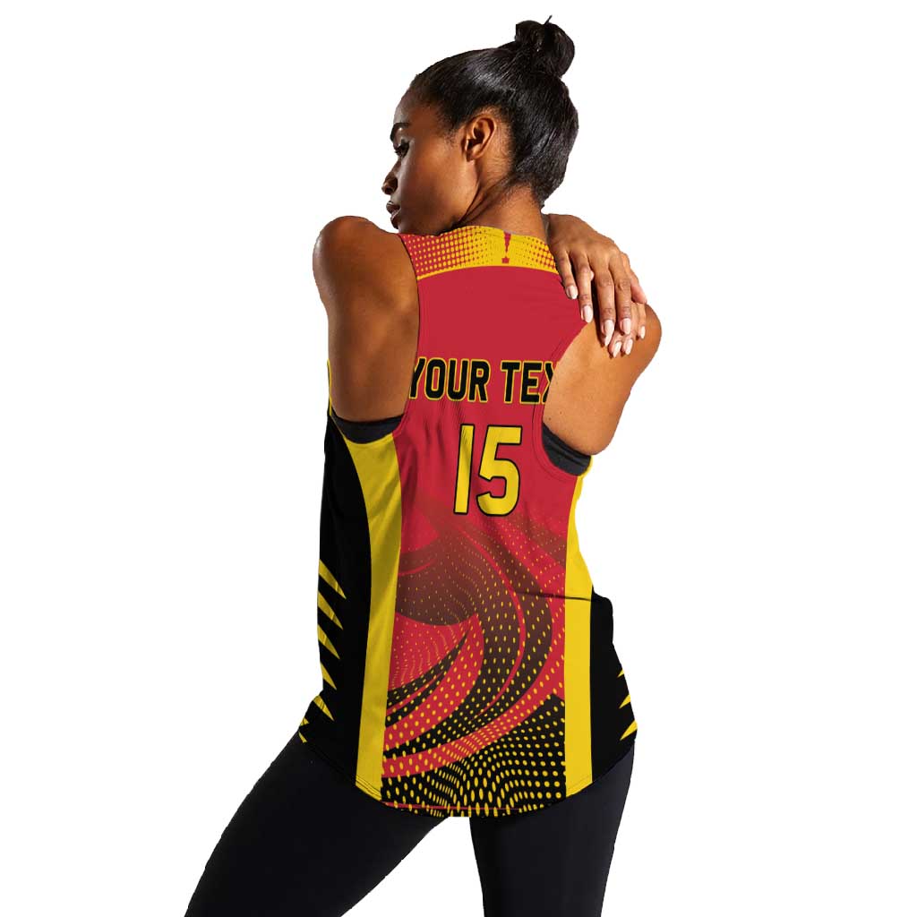 Afro Basketball Custom Angola Women Racerback Tank Go Champions - African Pride