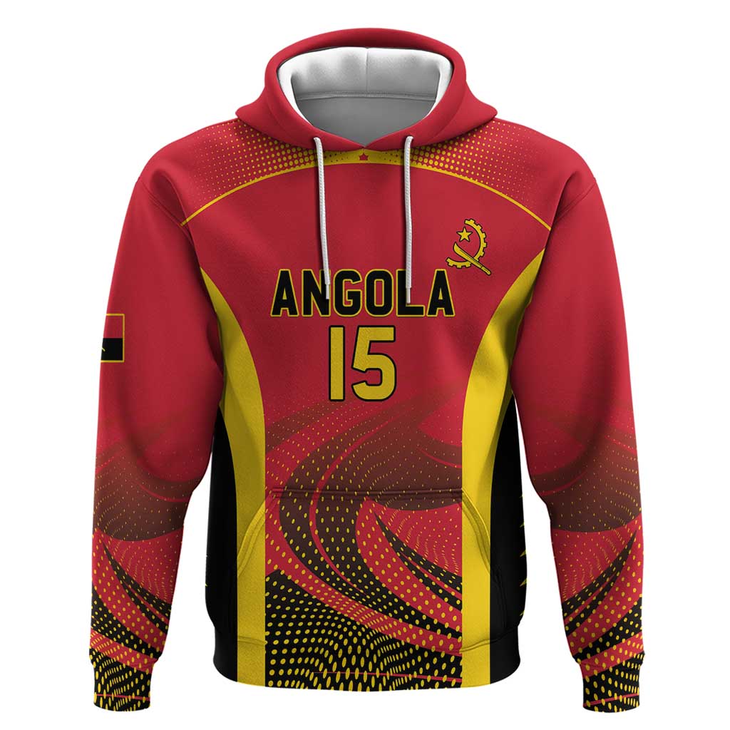 Afro Basketball Custom Angola Zip Hoodie Go Champions - African Pride