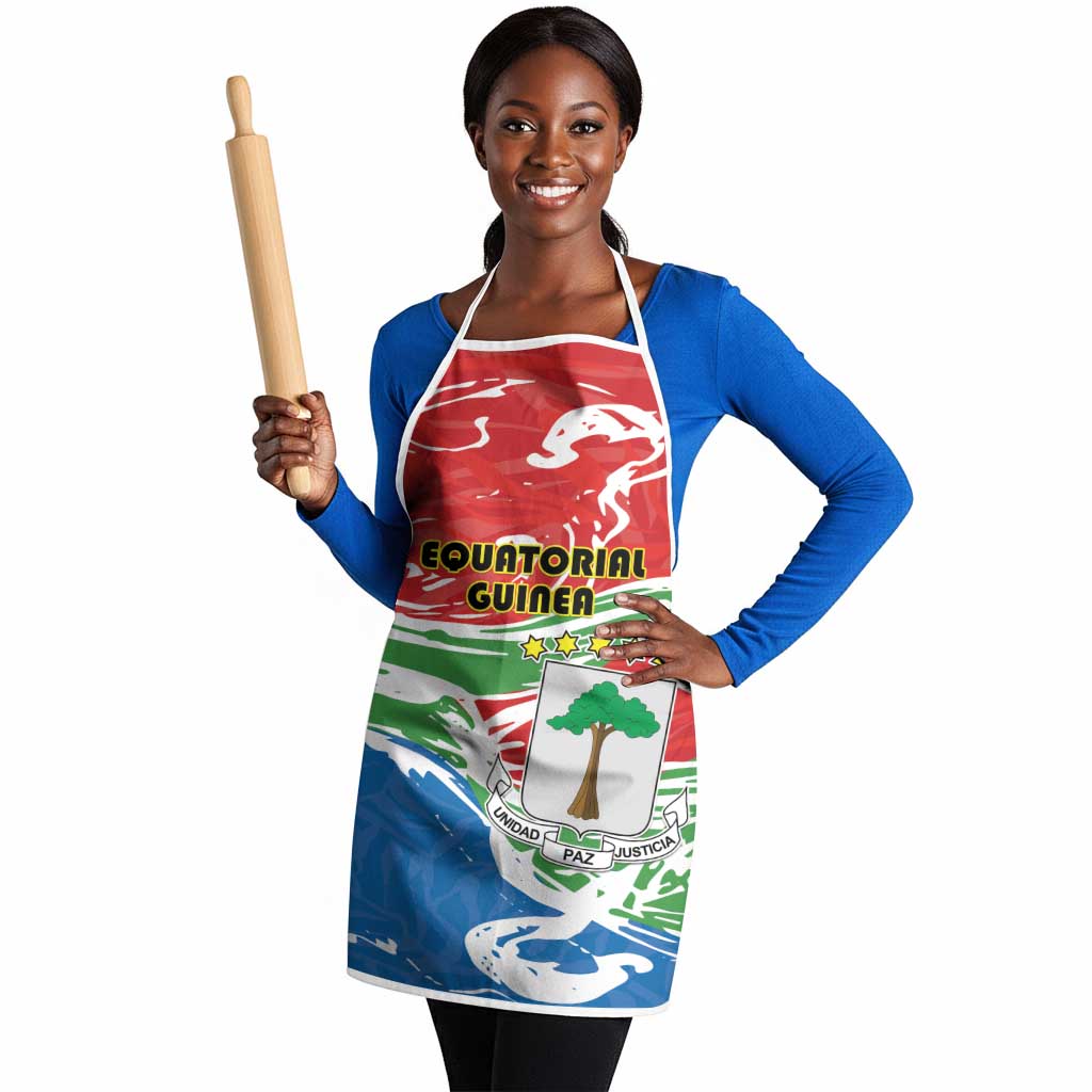 Equatorial Guinea Independence Day Apron Coat Of Arms With Map