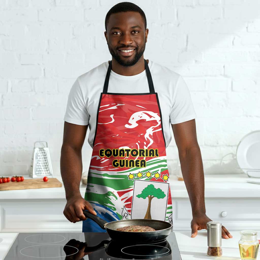 Equatorial Guinea Independence Day Apron Coat Of Arms With Map