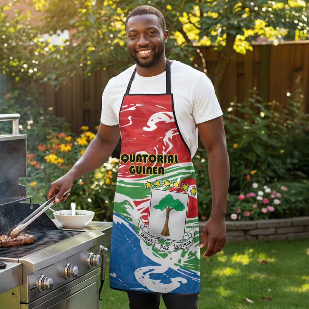Equatorial Guinea Independence Day Apron Coat Of Arms With Map