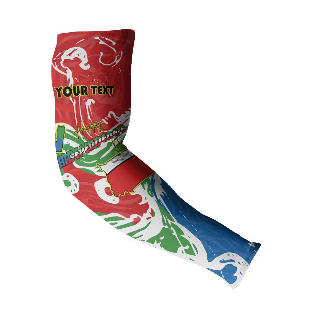 Personalized Equatorial Guinea Independence Day Arm Sleeves Coat Of Arms With Map