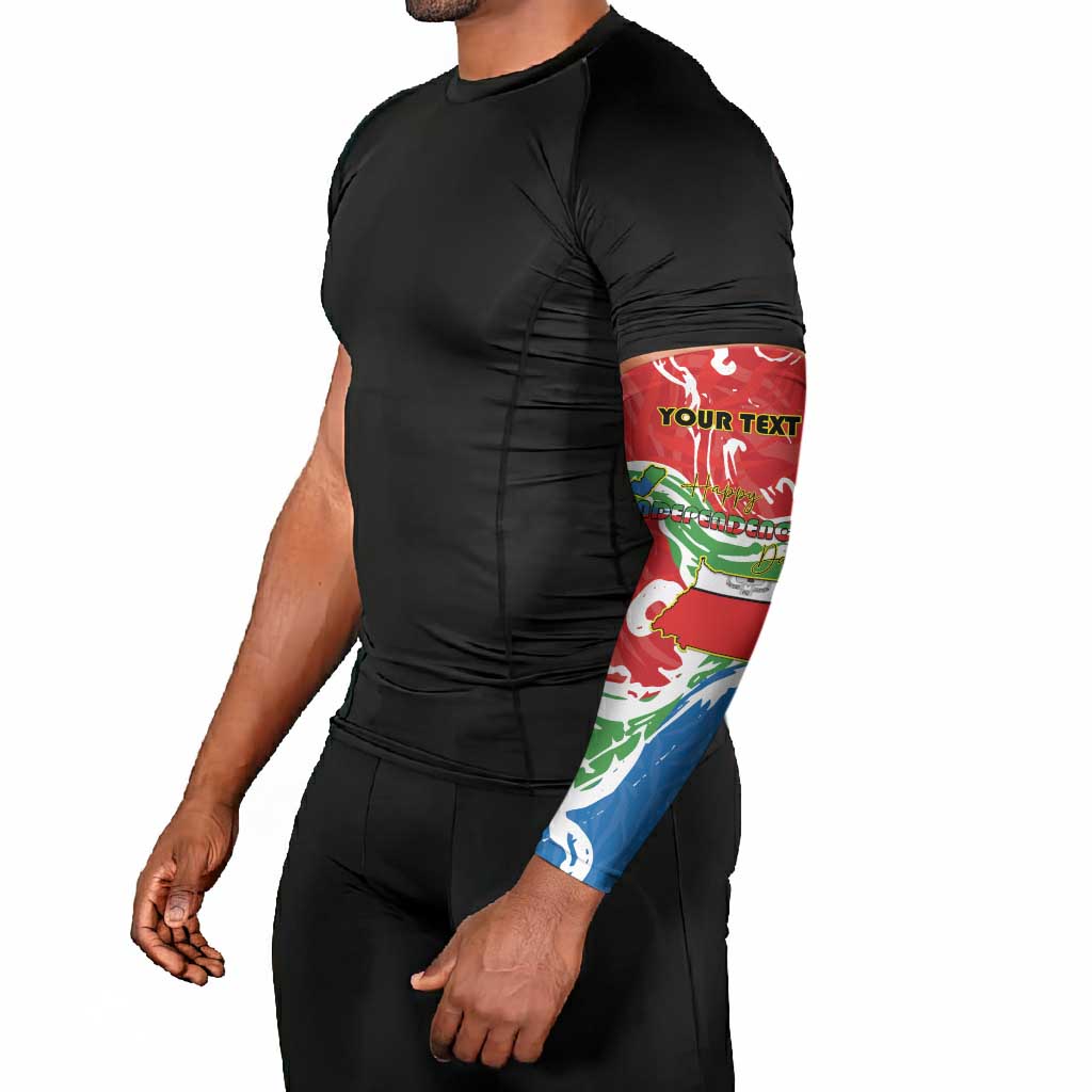 Personalized Equatorial Guinea Independence Day Arm Sleeves Coat Of Arms With Map