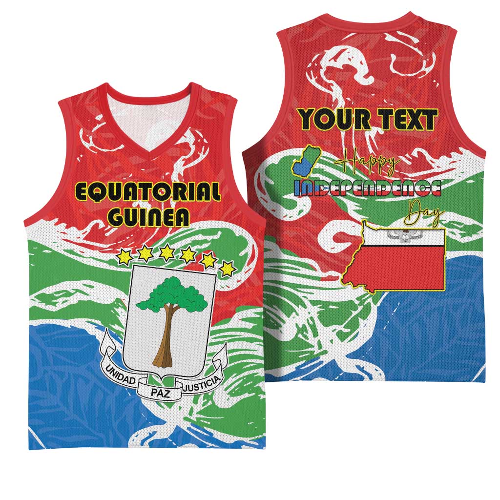 Equatorial Guinea Personalized Basketball Jersey Happy Independence Day LT15